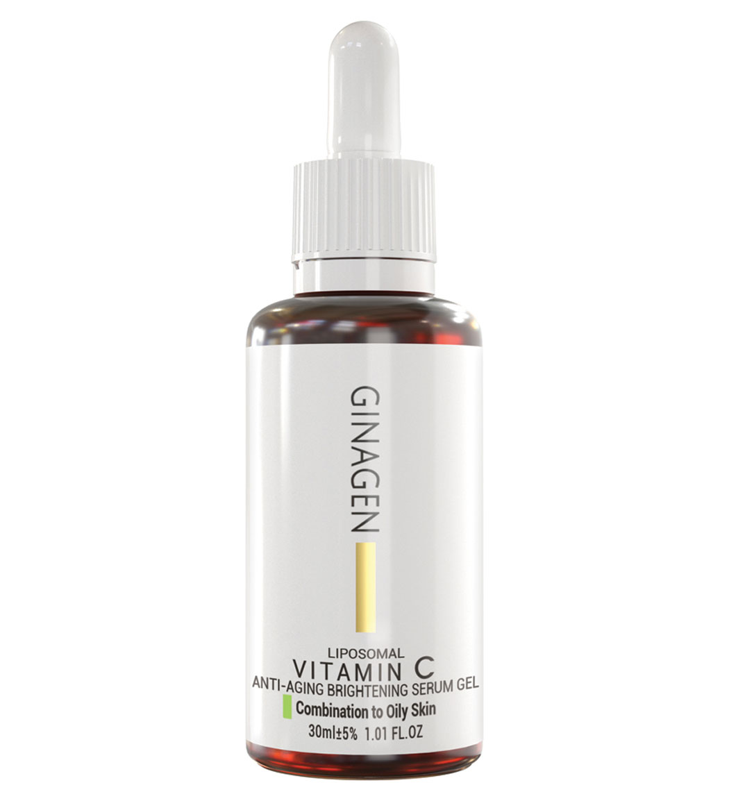ژل سرم ویتامین C ژیناژن مدل Liposomal مناسب پوست چرب و مختلط حجم 30 میلی لیتر