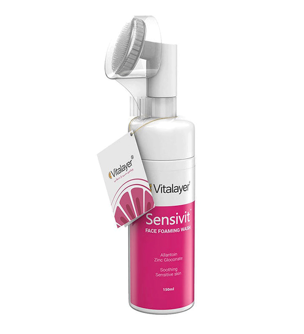 فوم پاک کننده صورت ویتالیر مدل Sensivit مناسب پوست حساس حجم 150میلی لیتر