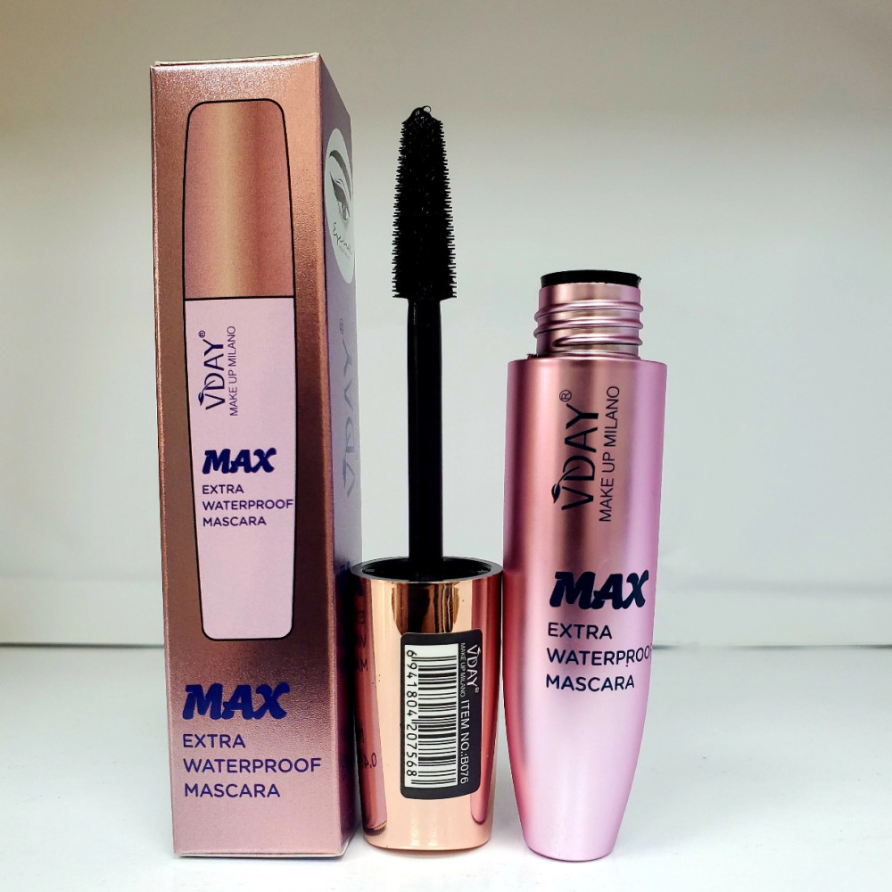 ریمل چشم بلند کننده و حالت دهنده مژه برند ویدی VDAY ،مدل VDAY MAKE UP MILANO MAX،رنگ مشکی ،حجم 14 گرم